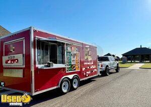 2017 8' x 20' Kitchen Food Trailer and 2008 F250 XLT V10 Truck