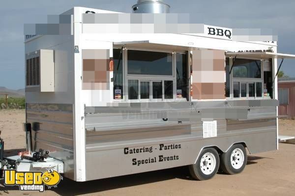8' x 16' Mobile Kitchen Food Concession Trailer