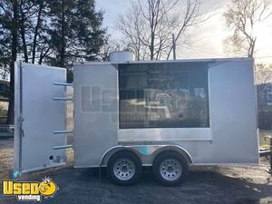 2019 - 7' x 12' V-Nose  Food Concession Trailer w/ Pro Fire Suppression