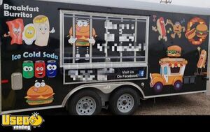 Used 2015 - 8' x 18' Kitchen Food Trailer | Mobile Concession Trailer