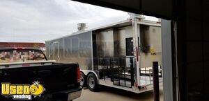 2018 8.5' x 16' BBQ Concession Trailer with Ole' Hickory Smoker, 1/2 Bath and Porch