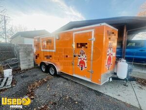 Like-New - 2023 7' x 16' Haulmark Kitchen Food Concession Trailer with Pro-Fire Suppression