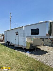 2007 8.5' Wide Gooseneck BBQ Trailer with Living Quarters and Bathroom