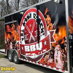 2018 8' x 26'  Barbecue Food Concession Trailer with Bathroom
