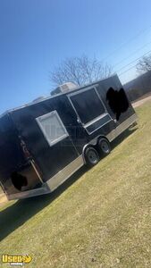 2019 22' Barbecue Food Trailer with Enclosed Porch | Concession Trailer