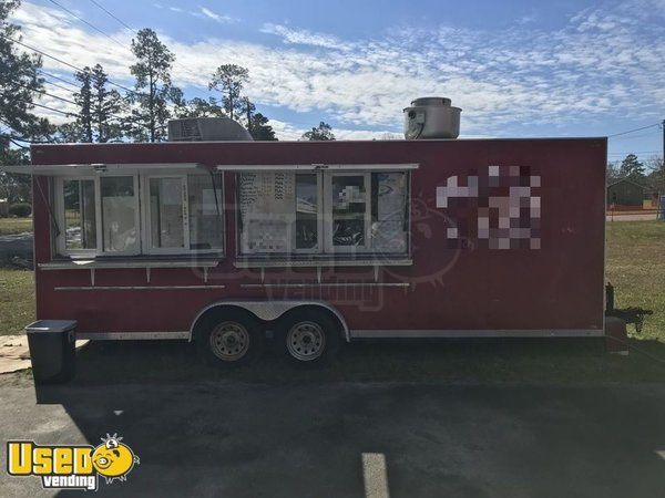 2007 - 20' Used Mobile Kitchen Concession Trailer