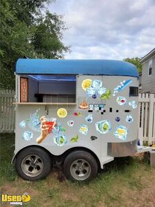 Vintage 1982  4' x 9' Mobile Ice Bar w/ Ice Glass Maker