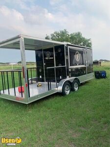 Never Used 2021 7' x 20' Mobile Coffee and Espresso Trailer with 8' Porch