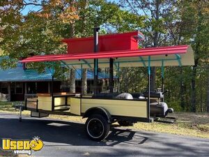 Open BBQ Smoker Tailgating Trailer / Ready to Go Mobile Barbecue Unit