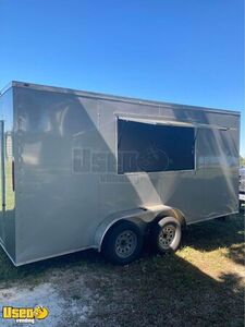 Brand New 2021 - 16' V-Nose Empty Mobile Food Concession Trailer