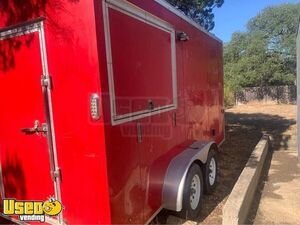 Used 7' x 14' Dual Axle Concession Trailer Mobile Vending Unit