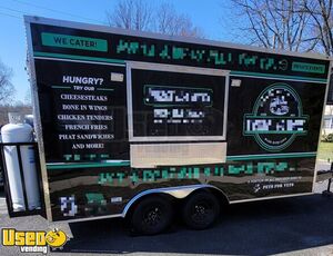 Turnkey - 2023 8' x 16' Kitchen Food Concession Trailer with Fire Suppression
