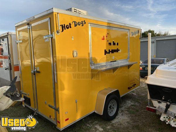 Never Used 2019 6' x 12' Covered Wagon Shaved Ice Concession Trailer/Snowball Stand