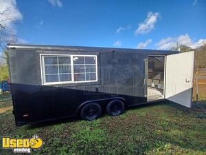 8' x 20' Used Kitchen on Wheels / Street Food Vending Concession Trailer