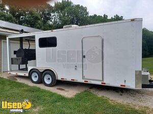 Well Maintained - Barbecue Food Trailer with Porch | Mobile Food Unit