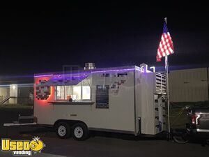 Like-New - 2022 8' x 16' Kitchen Food Concession Trailer with Pro-Fire Suppression