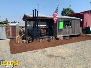 Turnkey - Custom Built Barbecue Food Trailer with 14' Covered Deck | Concession Trailer