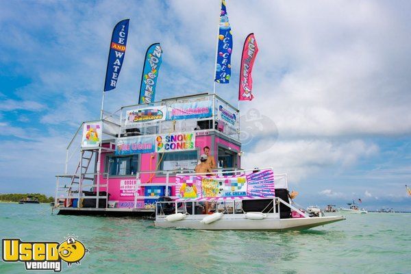 Eye-Catching Turnkey 2017 Ice Cream and Snow Cone Concession Boat