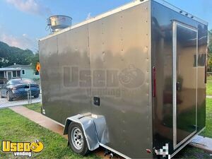 Like New - 2024 7' x 12' Kitchen Food Trailer with Fire Suppression System