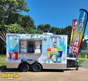 LIKE NEW 2022 - 8' x 14' Shaved Ice Concession Trailer with Inventory