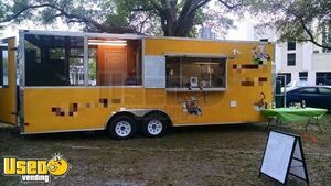 2013 8.5' x 24' Barbecue Food Trailer with Bathroom | Food Concession Trailer