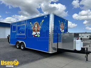 2024 8.5 x 20' Food Concession Trailer Mobile Kitchen Unit w/ Pro Fire System
