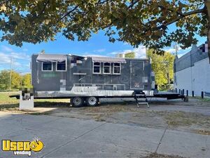 38' Kitchen Food Concession Trailer with Bathroom and Pro Fire System