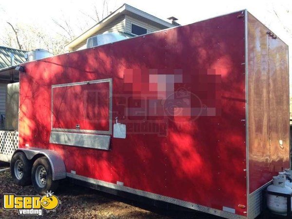 2008 - 25' Custom Built BBQ Concession Trailer with Old Hickory Smoker