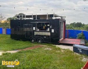 2021 7' x 22' Unique Concession Trailer w/ Bathroom, Office, & Roof Deck