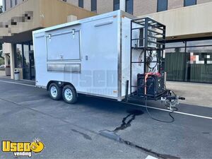 2025 8' x 14' Food Kitchen Concession Trailer Mobile Food Unit w/ Pro Fire System