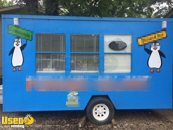 7' x 14' Shaved Ice Concession Trailer