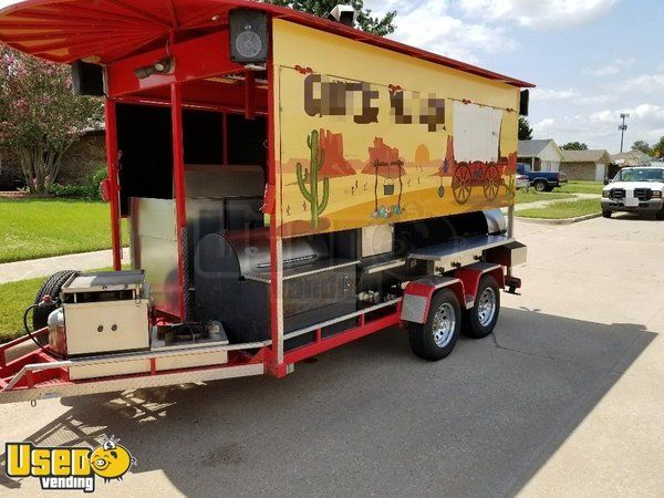 2010 - 8' x 18' HUGE Pull Behind BBQ Smoker Trailer