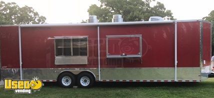 Lightly Used 2018 8' x 30' Freedom Mobile Food Concession Trailer w/ Bathroom