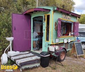 Old World Gypsy Style 2017 8' x 8' Coffee Vending Wagon / Eye-Catching Mobile Cafe
