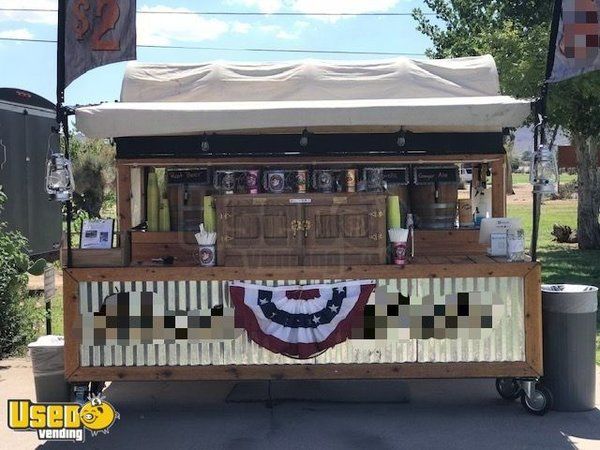 8' x 18' Turnkey Old Fashion Soda Wagon with Trailer / Mobile Beverage Unit