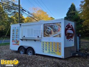 2018 Wow Cargo 8.5' x 16' Commercial Mobile Kitchen Food Vending Trailer