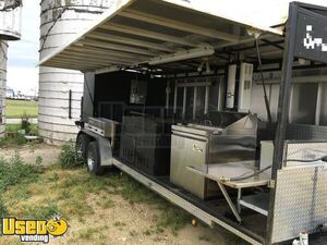 UNIQUE 2016 - 6' x 25' Open Barbecue Smoker Trailer / BBQ Pit Tailgating Trailer