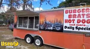 Mobile Kitchen Food Concession Trailer with Newly Inspected Fire Suppression