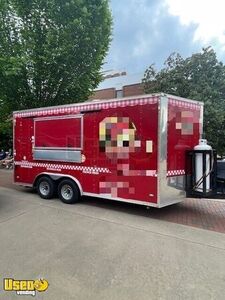 Fully Loaded. 2023 8.5' x 16'  V-Nose Kitchen Food Concession Trailer