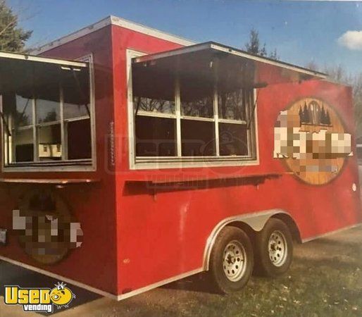 2018 - 8.5' x 16' Mobile Kitchen Food Concession Trailer