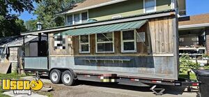Well-Equipped - Barbecue Kitchen Food Concession Trailer with Porch and Smoker