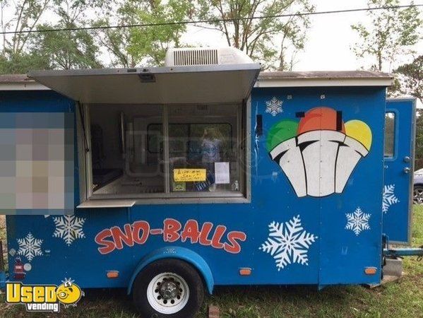 6' x 12' Shaved Ice Concession Trailer