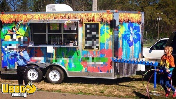 2015 - 8.5' x 14' Shaved Ice Concession Trailer