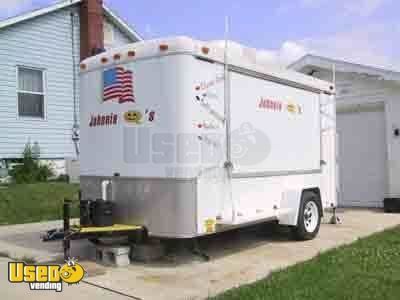 1996 CUSTOM 8' X 14' CONCESSION TRAILER