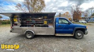 Stocked 2003 8   GMC Sierra Pickup Lunch Serving/ Canteen Style Food Truck