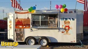 2017 - 14' Covered Wagon Shaved Ice and Espresso Concession Trailer