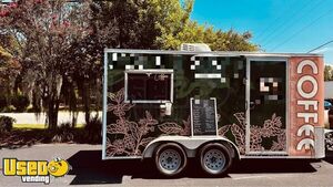 TURN KEY 7' x 16' Coffee & Beverage Concession Trailer- Lots of Extras