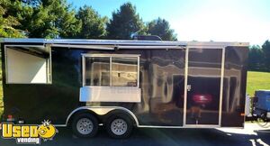 New - 2021 7' x 20'  Kitchen Food Trailer w/ Porch | Food Concession Trailer