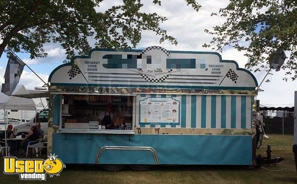 Turn-Key 2004 Custom-Built 8' x 20' Vintage Diner Style Food Concession Trailer