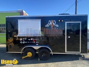 Like New 2022 - 7' x 16' Kitchen Food Concession Trailer with Pro-Fire